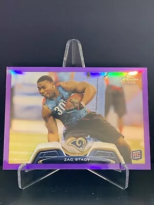 $2.25 • Buy Zac Stacy 2013 Topps Chrome Purple Refractor 410/499 #90