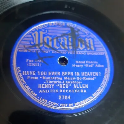£15 • Buy Vocalion - 3704 - Henry Red Allen -I Owe You  - Hot Jazz 78rpm 10  1937