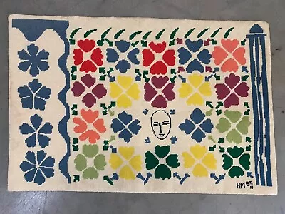 🔥 Vintage Mid Century Modern Henri Matisse Impressionist Tapestry Rug 1950s • $975