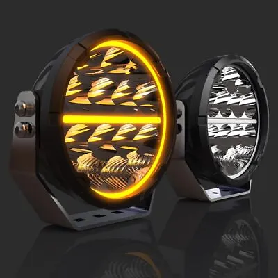 6.5 In Round LED Offroad Driving Lights DRL 160W Auxiliary Spot For Trucks 4x4 • $167.85