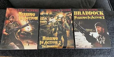 Missing In Action 1-3 Trilogy Braddock Blu-ray & Slipcovers Brand New Sealed • $44.99