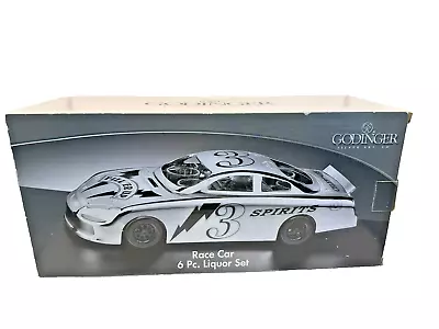 Godinger 19981 Race Car Decanter Set In Chrome • $44.99