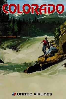 Colorado River Fishing Ual 1970 Vintage Wall Art Home Decor - POSTER 20x30 • $23.99