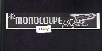 Mono Aircraft Corp Monocoupe For Performance 1938 Ad • $4.99