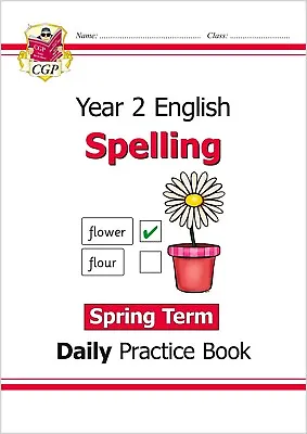 KS1 Year 2 English Spelling Daily Practice Book Spring With Answer Ages 6-7 • £7.99