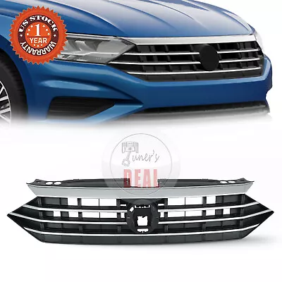 For 2019 2020 2021 Volkswagen VW Jetta Front Bumper Upper Grille W/ Chrome Trim • $49.99