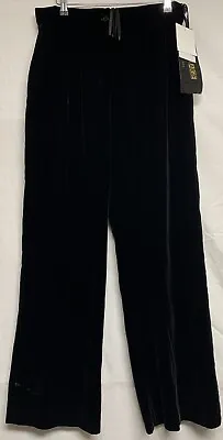 Simon Ellis Collage Vintage Lined Black Velvet Trousers Size 16 • £19.99