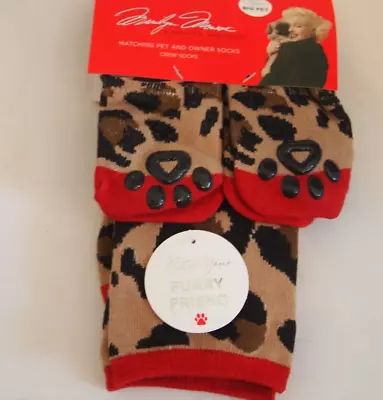 Marilyn Monroe Matching Pet & Owner Crew Socks Animal Print • $5.99