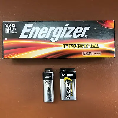 Energizer 9V PP3 Industrial Alkaline Battery X1 Smoke Alarm LR22 MN1604 • £2.99