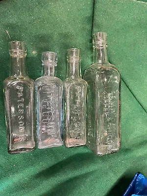 £8 • Buy Old 4 Clear Patersons GLASGOW Camp Coffee Bottles 3 Small 1 Large