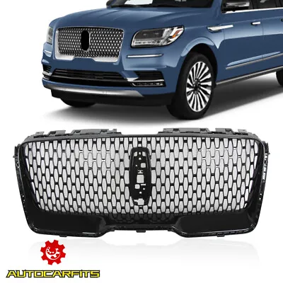 Fit 2018-2021 Lincoln Navigator Front Upper Grille Sport Gloss Black • $275.89