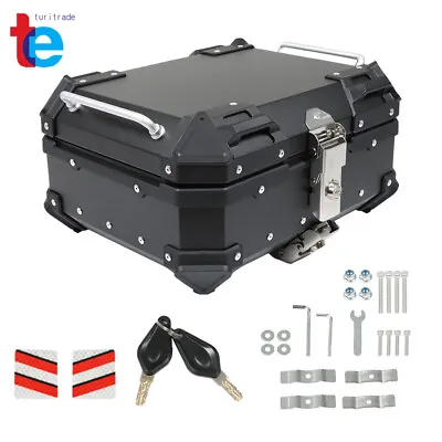 Motorcycle 22L Black Trunk Top Case Waterproof Tour Tail Box Luggage Storage • $84.27