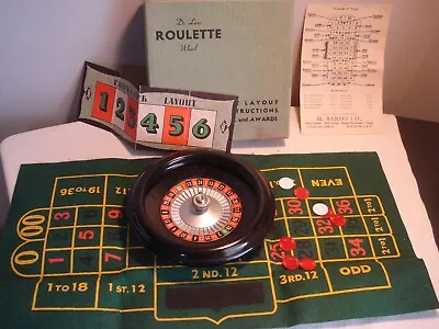 Vintage  Lowe  Company Toys  De Luxe  Roulette   Wheel  Outfit  Game  U.S.A. • $29.99