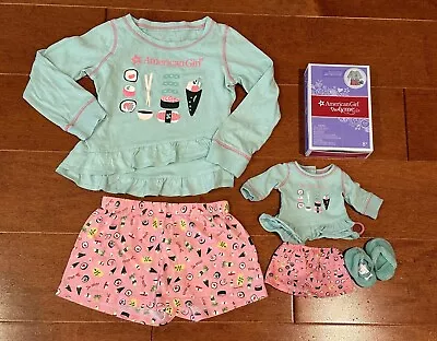 American Girl Dollie And Me Truly Me Matching Pajamas Set Size XS 6 Girl & Doll • $20
