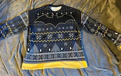 Batman Men’s Unisex Ugly Christmas Sweater Cardigan Large • $19.99