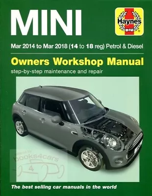 Mini Cooper Shop Manual Service Repair Haynes Book 2014 2018 2016 2017 2015 • $74.95