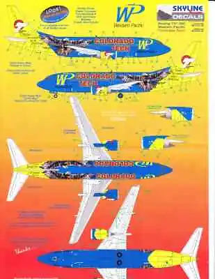 Skyline Decals 1/144 SKY144-36 - Boeing 737-300 Western Pacific Colorado Tech • £6.99