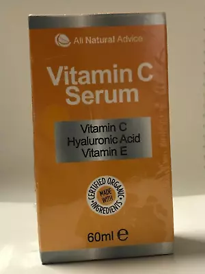 All Natural Advice 20% Vitamin C & E Serum Hyaluronic Acid Organic 60ml 2oz 2025 • $8.95