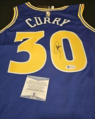 Steph Curry Signed Golden State Warriors Classic Edition Jersey Beckett RARE 🏀 • $899