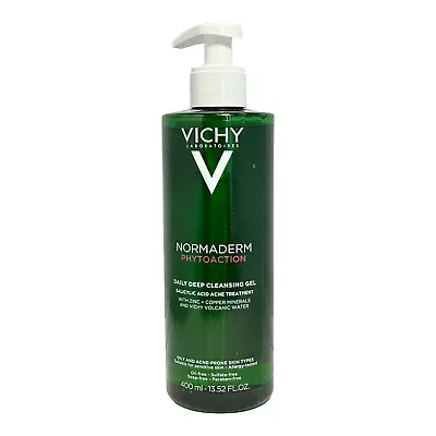 Vichy Normaderm Phytoaction Daily Deep Cleansing Gel 400ml/13.52fl.oz. EXP 08-25 • $40.95