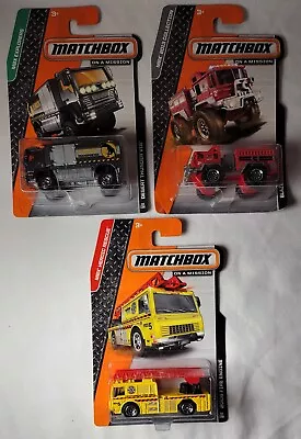 $9.97 • Buy Matchbox MBX On A Mission (2013) Blaze Blaster, Desert Thunder V16, Fire Engine