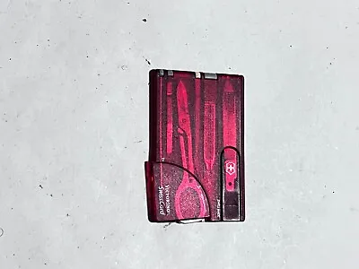 Victorinox Swiss Card Swiss Army Knife Ruby • $24.99