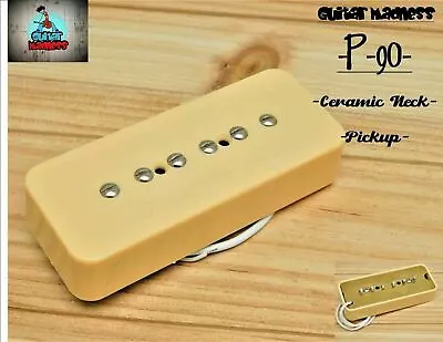 G.M. P-90 Soap Bar Pickup Neck Cream For Gibson Epiphone ® Ceramic • $16.30