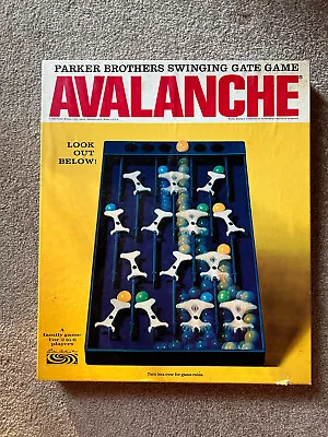 Vintage 1966 Parker Brothers Swinging Gate Game Avalanche Board Game W Box • $24.99