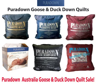 $183.41 • Buy Puradown Australia White Goose Down & Duck Down Range Doona| Duvet| Quilt 