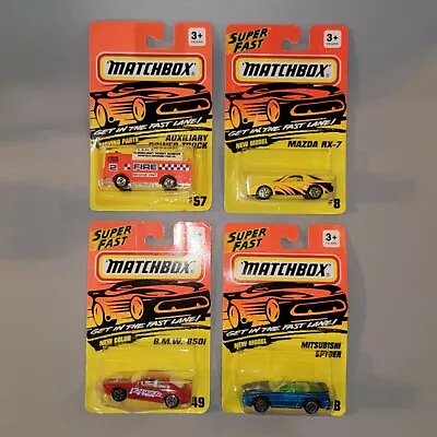 Lot Of 4 Vintage Matchbox Cars Power Truck/Mazda RX-7/BMW 850i/Mitsubishi Spyder • $19.99