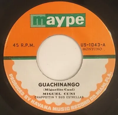 Afro-Cuban Latin 45 MIGUEL CUNI - Guachinango- Maype— VG+ | Rare! • $50