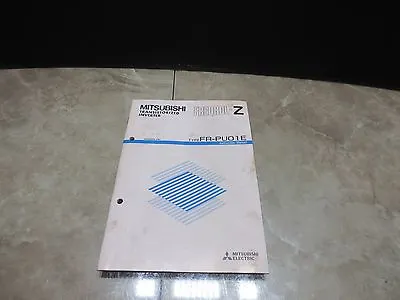 Mitsubishi Freqrol-z Parameter Unit Fr-pu01e Cnc Instruction Manual • $59.99