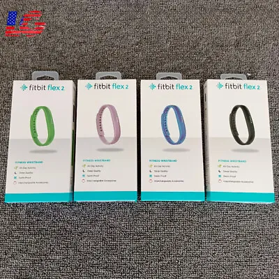 NEW Fitbit Flex 2 Health Activity Sleep Tracker Sports S & L Band Bluetooth • $71.88
