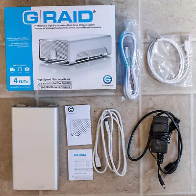 G-technology G-raid External Hard Drive: 4tb No Reserve Clean • $20