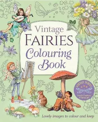 Vintage Fairies Colouring Book - Paperback By Tarrant Margaret - GOOD • $8.42