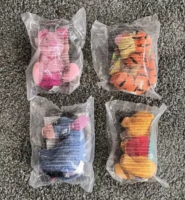 1998 McDONALDS HAPPY MEAL / WINNIE THE POOH / 4 MINT IN BAGS / PLUSH TOYS • £5