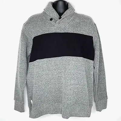 Marc Ecko Turtleneck Sweater Men's Size XL Heather Gray Pullover Cut & Sew Line • $14.97