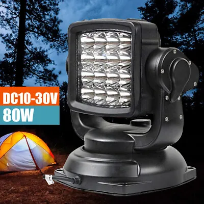 $270.75 • Buy 80W 360° Led Light Lamp Remote Control Search Bulb For Boat SUV Camping Car