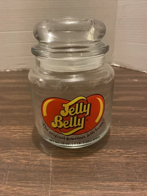 £8.65 • Buy Vintage 18oz. JELLY BELLY GLASS JAR Gourmet Jelly Bean Air Tight Lid