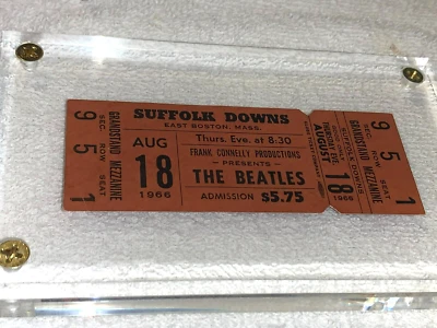 Beatles Memorabilia: 1964 Replica Concert Tickets Tour Programs Buttons Box Set