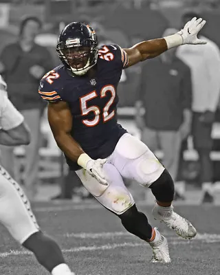 Chicago Bears KHALIL MACK Glossy 8x10 Photo Spotlight Football Print Poster • $4.95