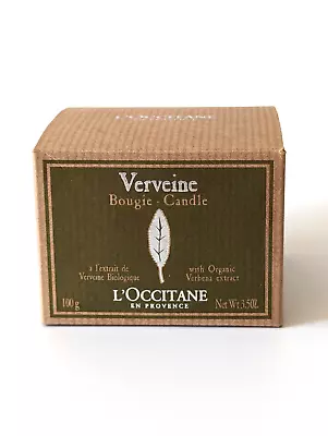 Verveine L'Occitane Candle 100g France Organic Verbena Extract 3.5OZ Glass • $38.71