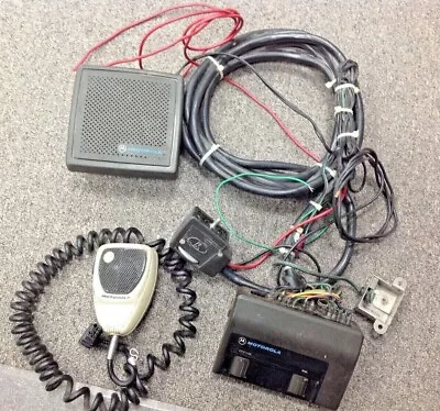 Motorola MITREK Series  HCN4010A-2 Cables Mic Speaker And MORE! Untested • $90