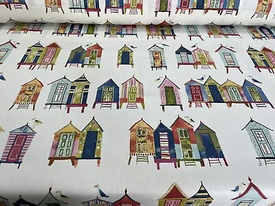 £10.50 • Buy Beach Hut Neopolitan Cotton Fabric By Prestigious Textiles. Price Per Metre