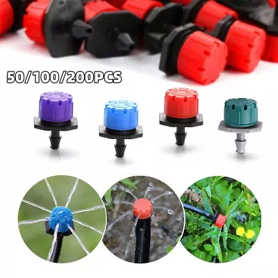 Adjustable Emitter Dripper Micro Drip Irrigation Sprinkler Watering System Lot • $8.49