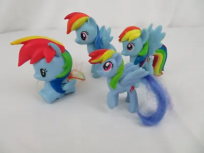 Lot Of 4 RAINBOW DASH Figures - Hasbro My Little Pony Figures 2015-18 McDonalds • $5.53