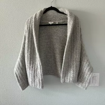Vince Textured Shawl Cardigan Sweater Alpaca Women's XS Gray • $59.78