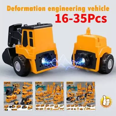 Magnetic Transform Engineering Car Assembled Toy 2024 New- • $28.61