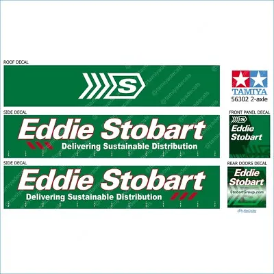 Tamiya 56302 1/14 Eddie Stobart Delivering Trailer Laminated Side & Roof Decals • £47.64