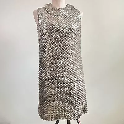 Vintage 1960s Sequined Mini Dress Size 7  - Glamour & Sparkle • $150